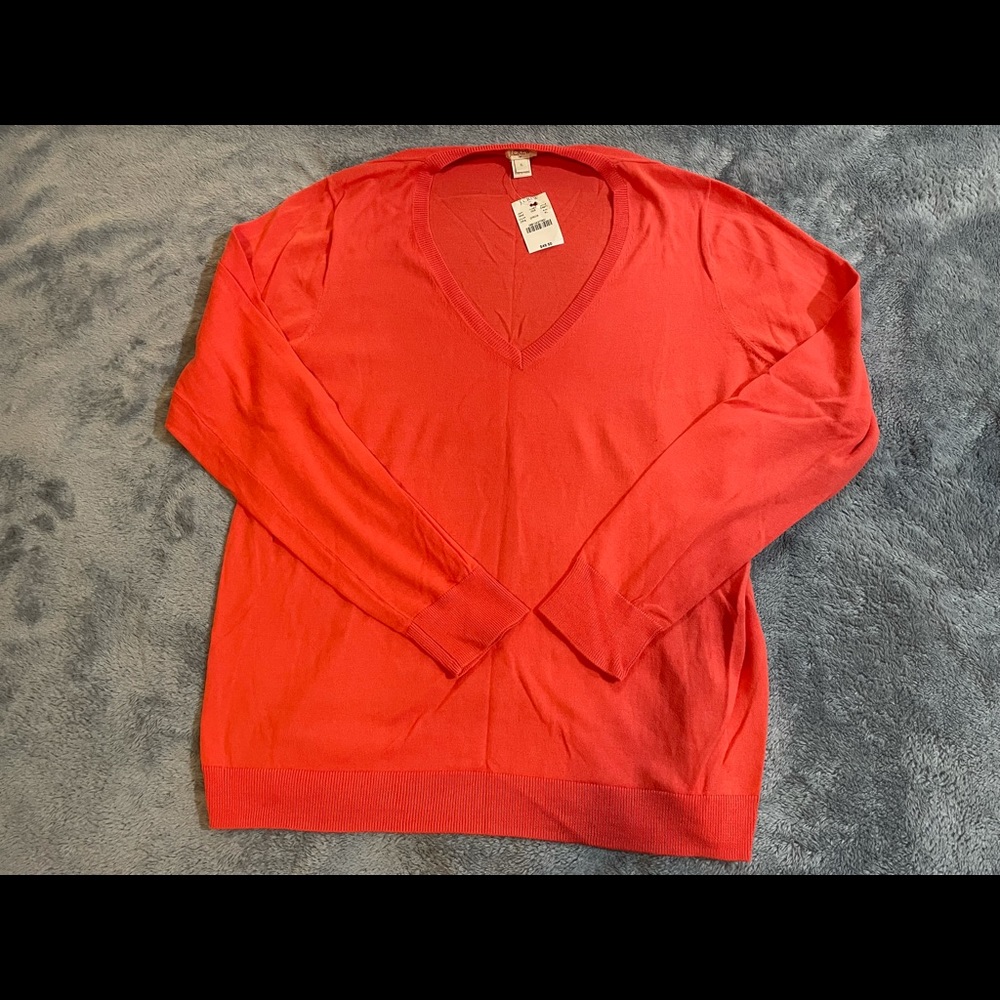 Bright coral sweater